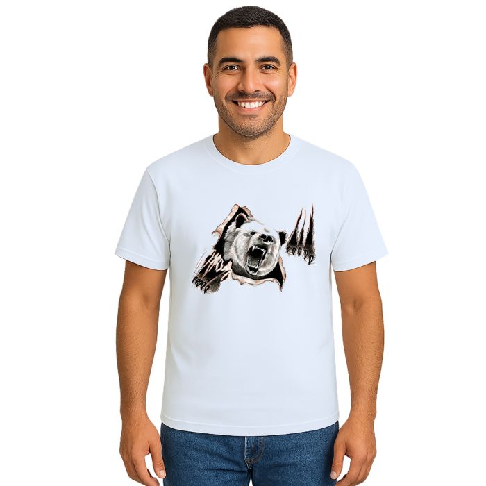 Camiseta Urso Attack Animal Estampa Personalizada
