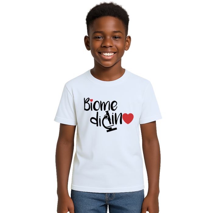 Camiseta Biomedicina Microscópio Universitária Personalizada