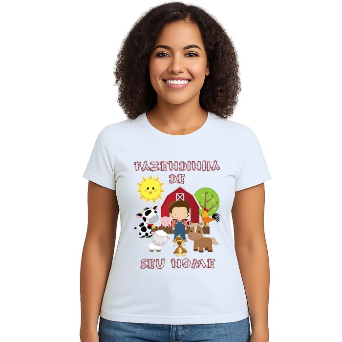 Camiseta Fazendinha Menino Estampa Personalizada