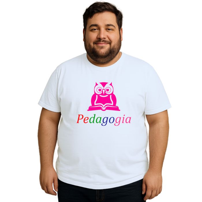 Camiseta Pedagogia Coruja Universitária Personalizada