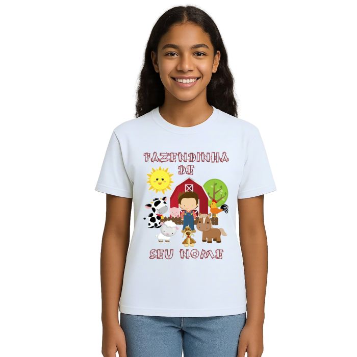 Camiseta Fazendinha Menino Estampa Personalizada