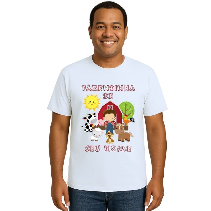 Camiseta Fazendinha Menino Estampa Personalizada