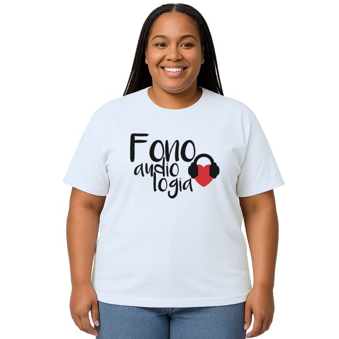 Camiseta Fonoaudiologia Universitária Personalizada