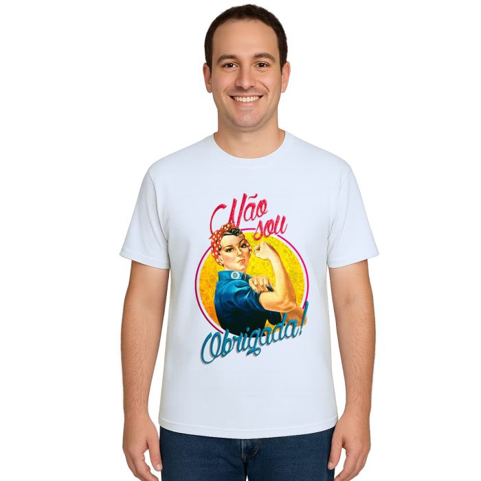 Camiseta Não Sou Obrigada Contra Assédio Personalizada