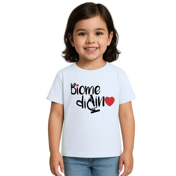 Camiseta Biomedicina Microscópio Universitária Personalizada