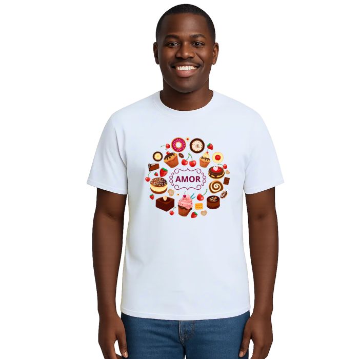 Camiseta Doçaria Bolinhos com Amor Personalizada