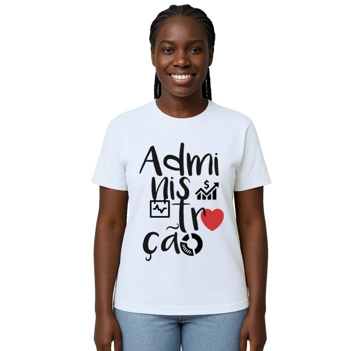 Camiseta Administração Universitária Personalizada