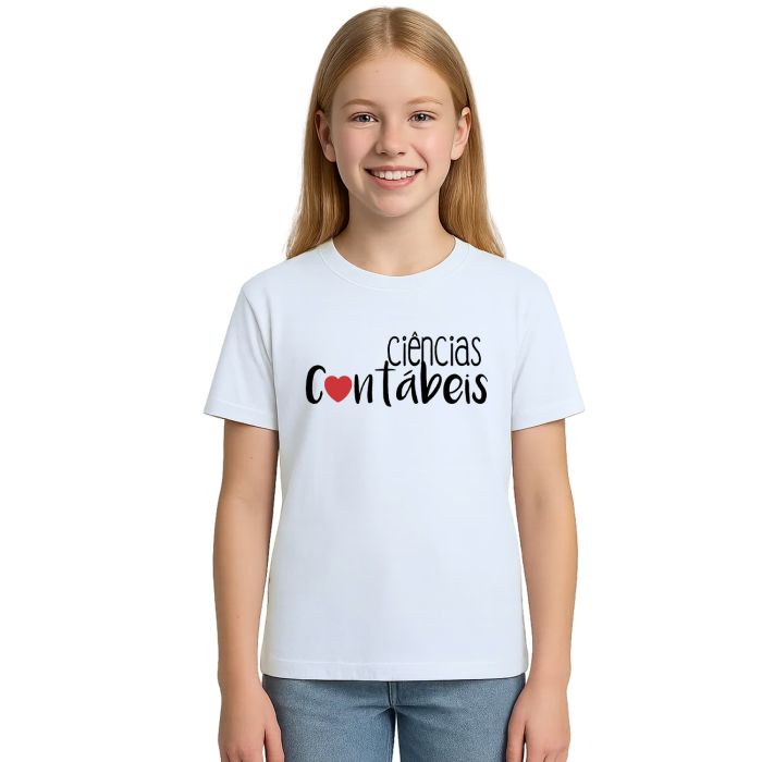 Camiseta Ciências Contábeis Universitária Personalizada