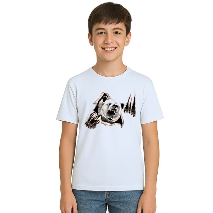 Camiseta Urso Attack Animal Estampa Personalizada