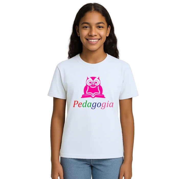 Camiseta Pedagogia Coruja Universitária Personalizada