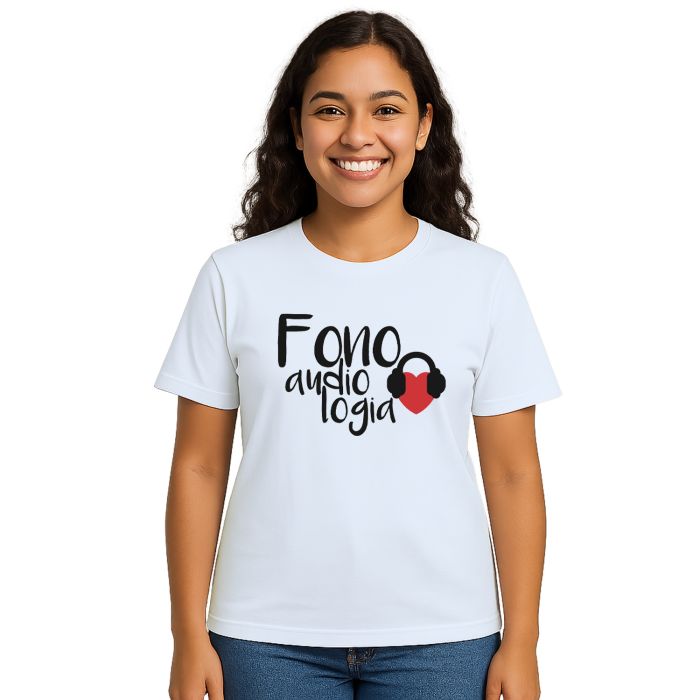 Camiseta Fonoaudiologia Universitária Personalizada