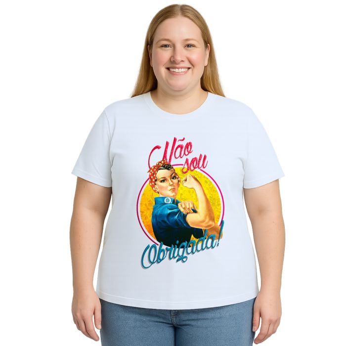 Camiseta Não Sou Obrigada Contra Assédio Personalizada