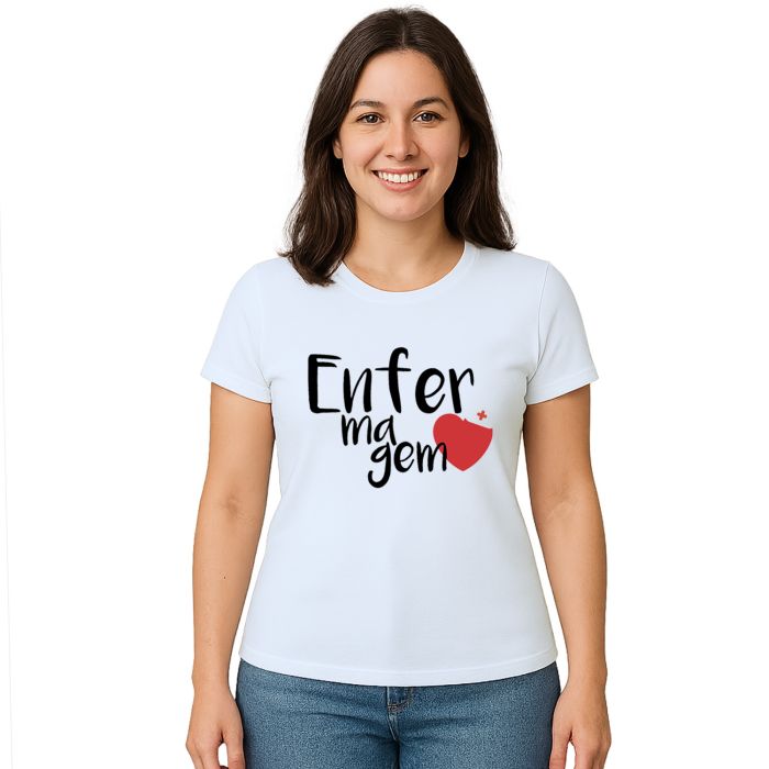 Camiseta Enfermagem Universitária Estampa Personalizada