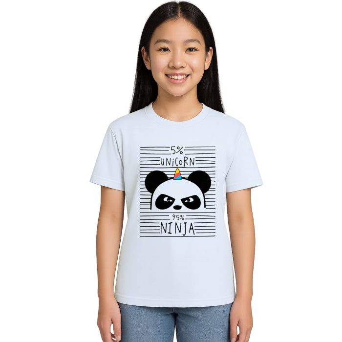 Camiseta 5% Unicorn 95% Ninja Estampa Personalizada