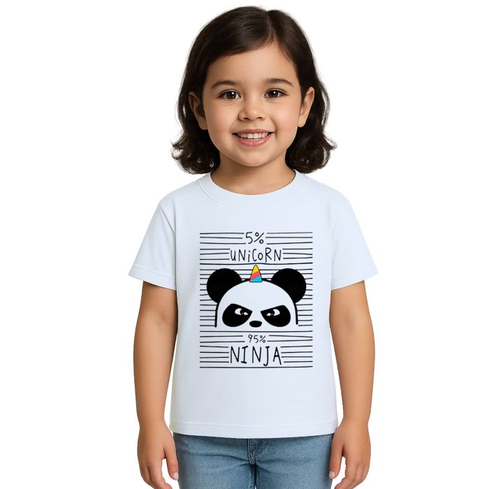 Camiseta 5% Unicorn 95% Ninja Estampa Personalizada