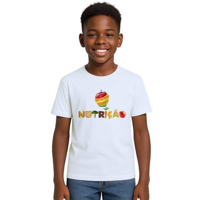 Camiseta Nutrição Nutricionista Universitária Personalizada