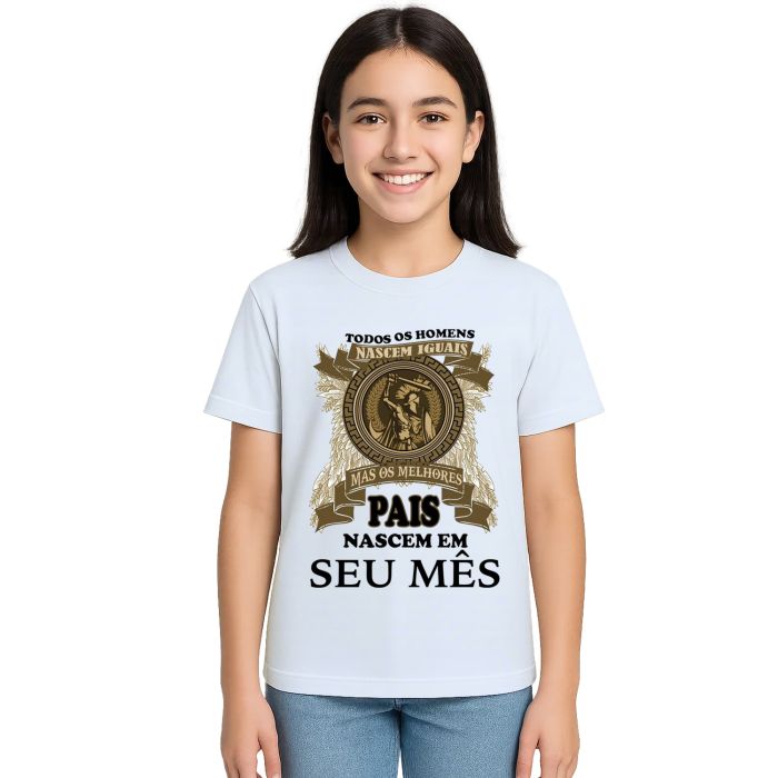Camiseta Melhores Pais Nascem Em Personalizada