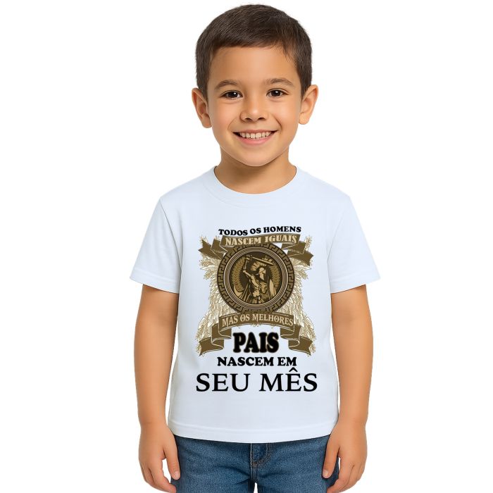 Camiseta Melhores Pais Nascem Em Personalizada
