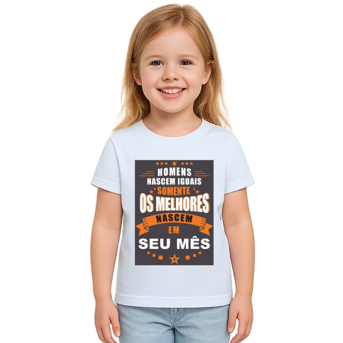 Camiseta Melhores Homens Nascem Em Personalizada