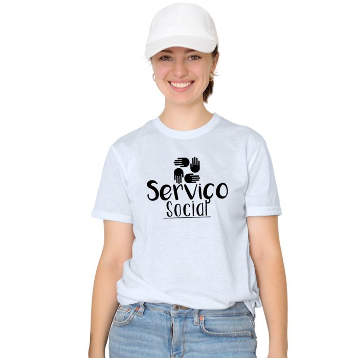 Camiseta Serviço Social Universitária Personalizada