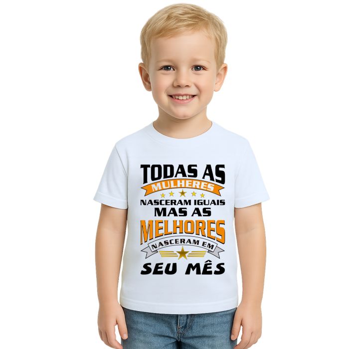Camiseta Mulheres Melhores Nasceram Personalizada