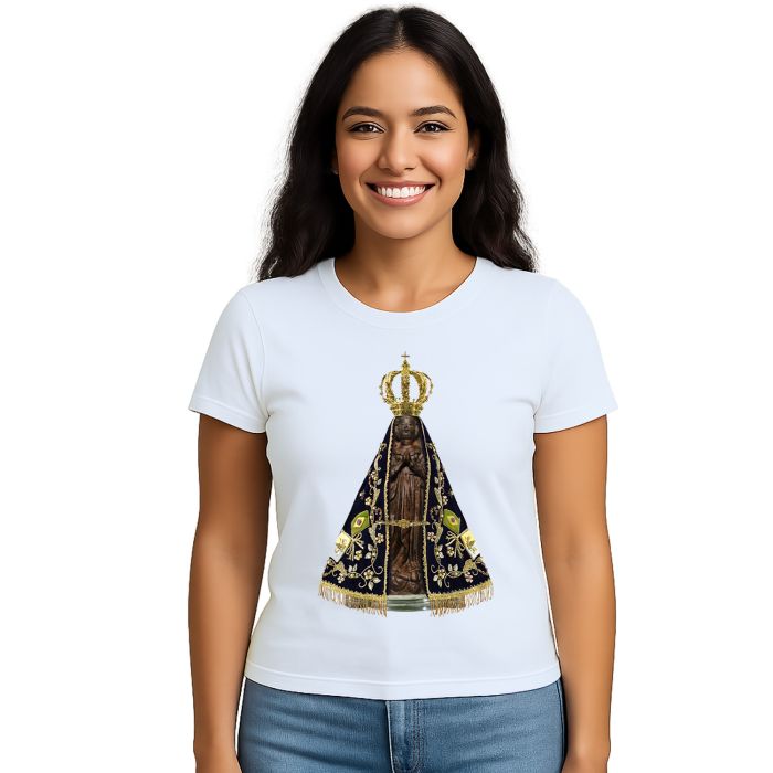 Camiseta Nossa Senhora de Aparecida Real Personalizada