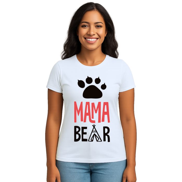 Camiseta Mamãe Ursa Mama Bear Dia Das Mães Personalizada