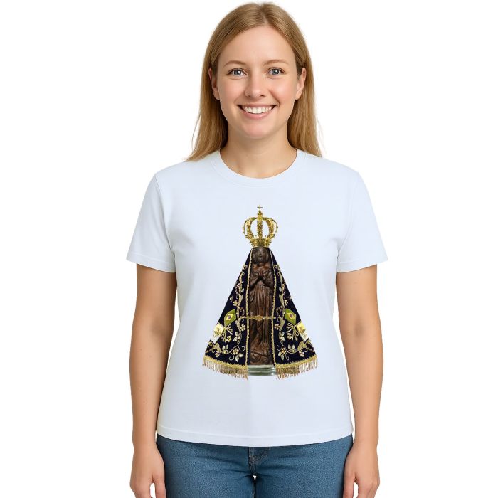 Camiseta Nossa Senhora de Aparecida Real Personalizada