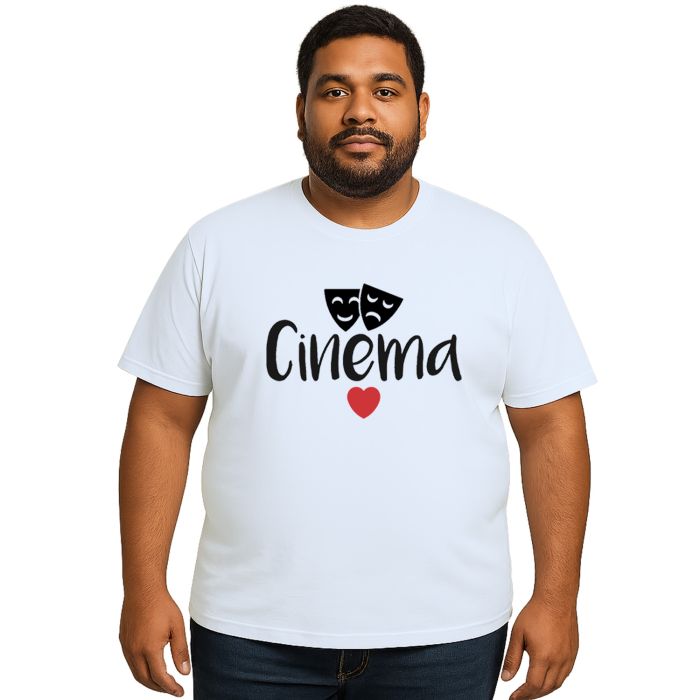 Camiseta Cinema Universitária Estampa Personalizada