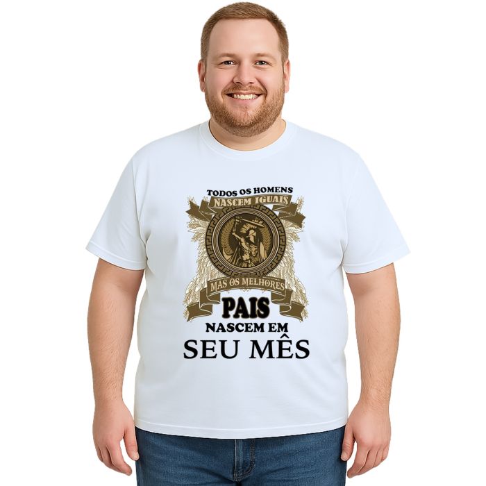 Camiseta Melhores Pais Nascem Em Personalizada