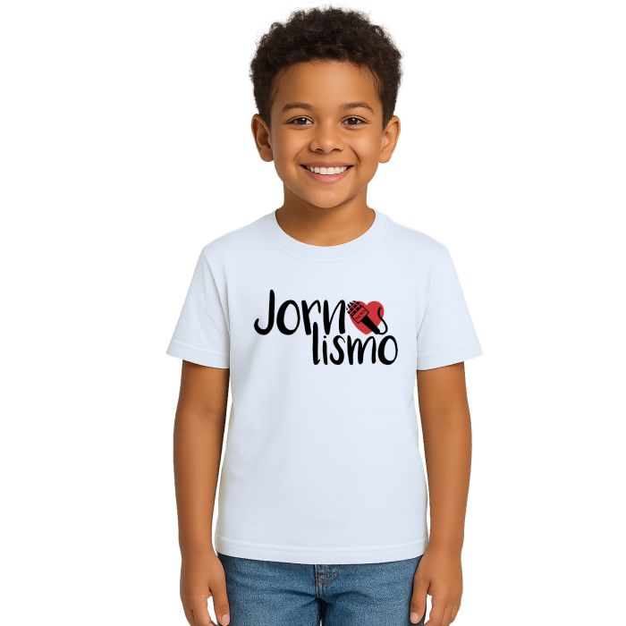 Camiseta Jornalismo Microfone Universitária Personalizada