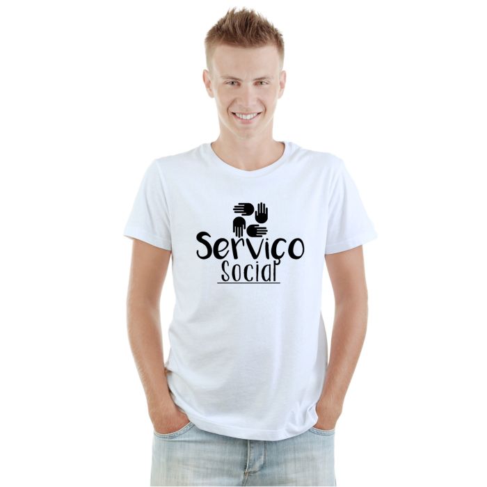 Camiseta Serviço Social Universitária Personalizada