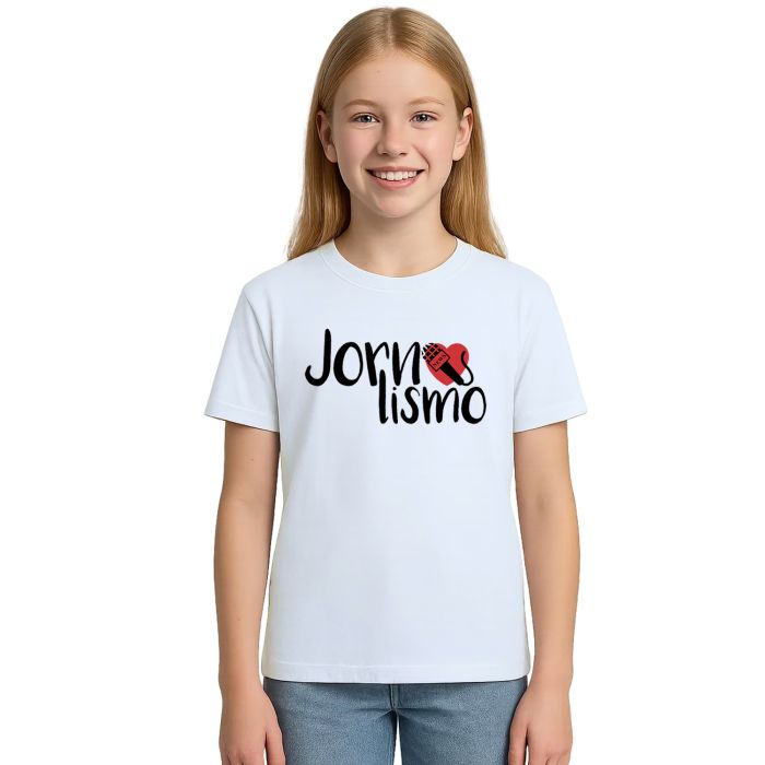 Camiseta Jornalismo Microfone Universitária Personalizada
