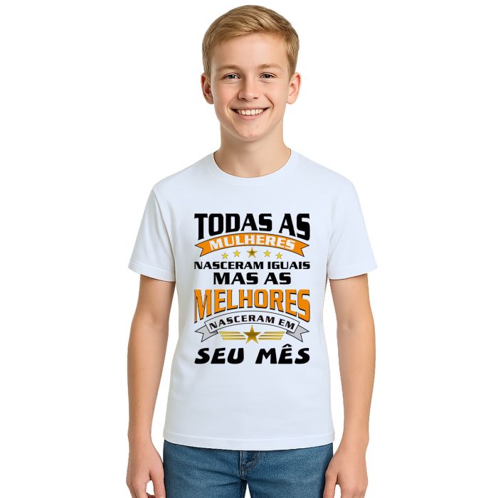 Camiseta Mulheres Melhores Nasceram Personalizada