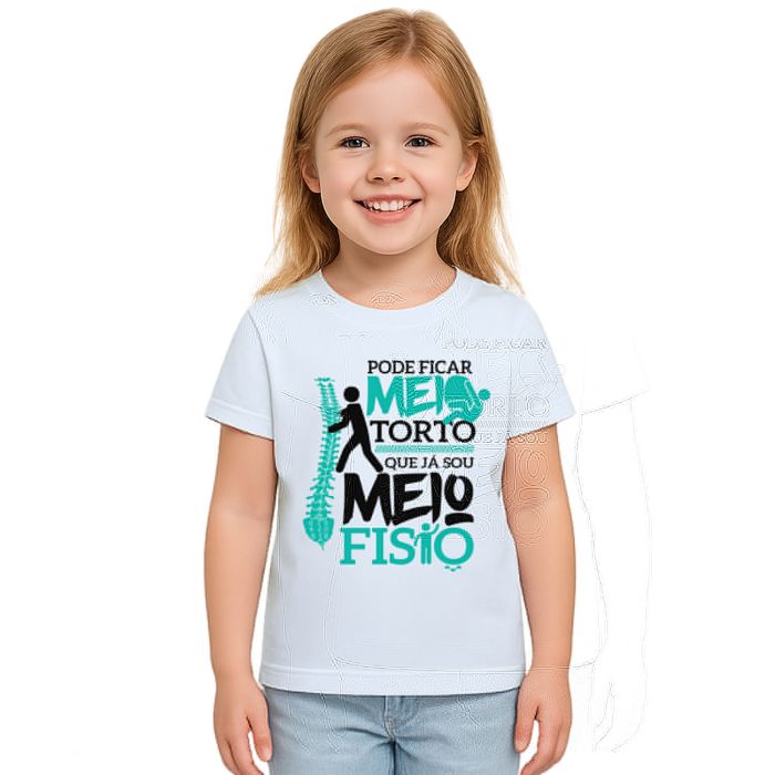 Camiseta Fisioterapia Meio Torto Estampa Personalizada