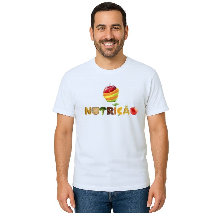 Camiseta Nutrição Nutricionista Universitária Personalizada