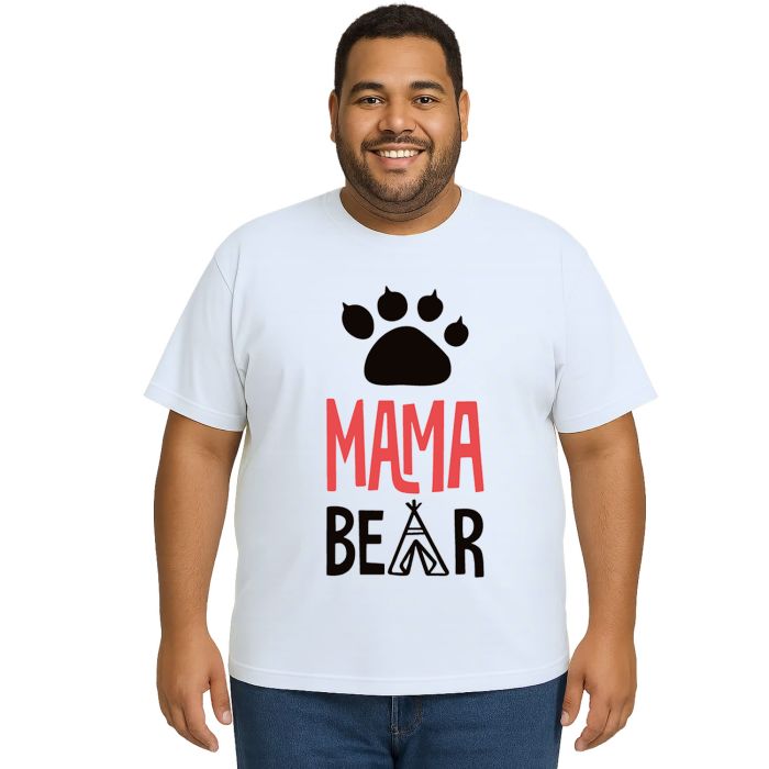 Camiseta Mamãe Ursa Mama Bear Dia Das Mães Personalizada