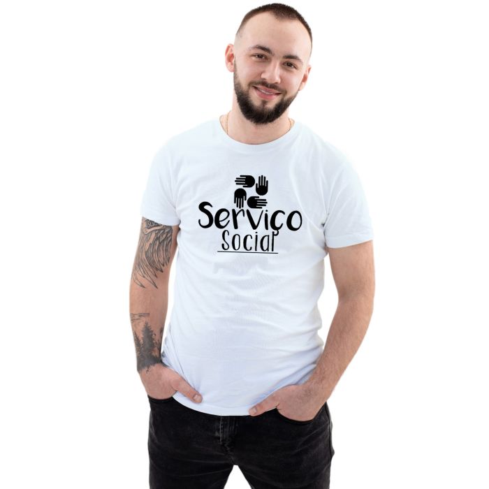 Camiseta Serviço Social Universitária Personalizada