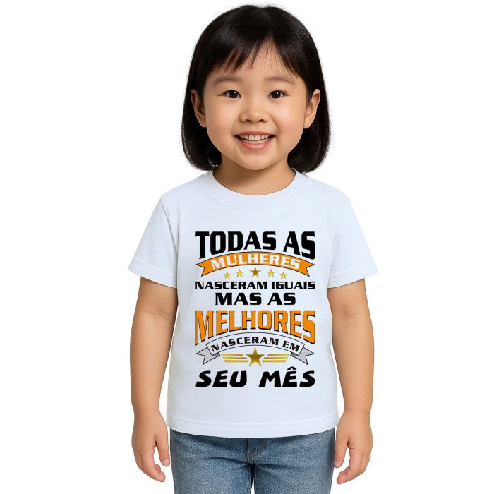 Camiseta Mulheres Melhores Nasceram Personalizada