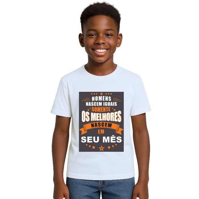 Camiseta Melhores Homens Nascem Em Personalizada