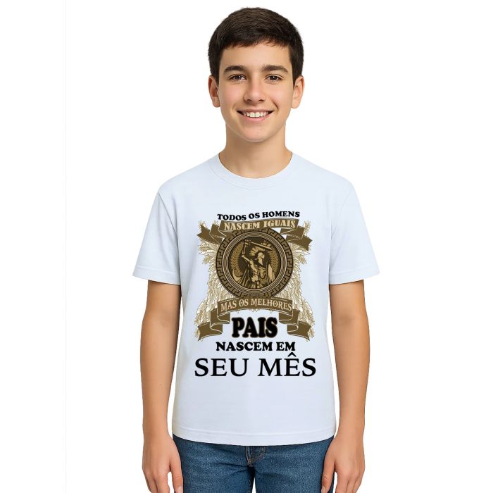 Camiseta Melhores Pais Nascem Em Personalizada