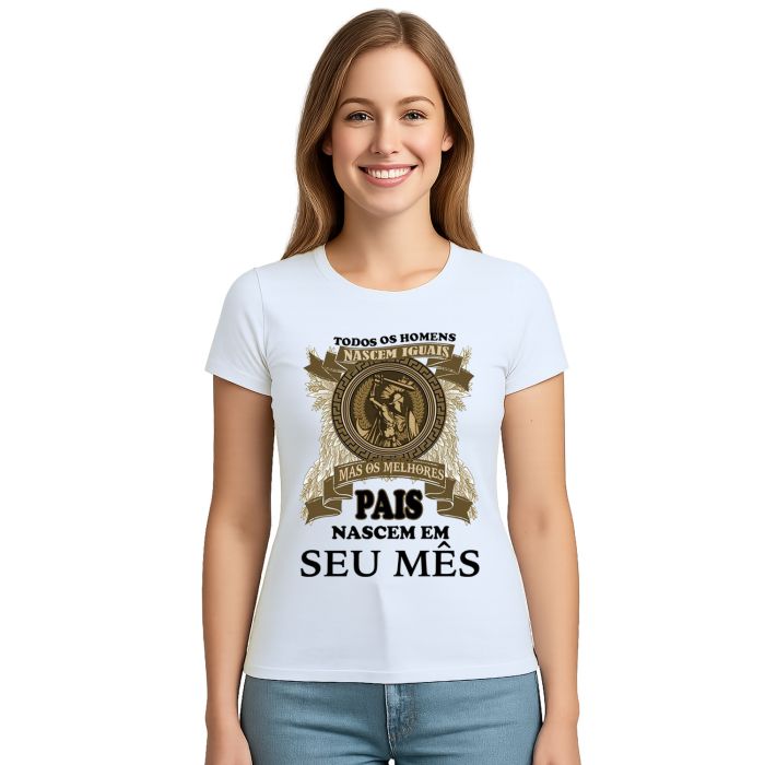Camiseta Melhores Pais Nascem Em Personalizada