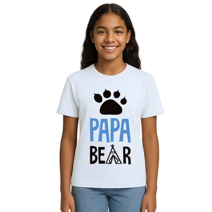 Camiseta Papai Urso Papa Bear Dia Dos Pais Personalizada