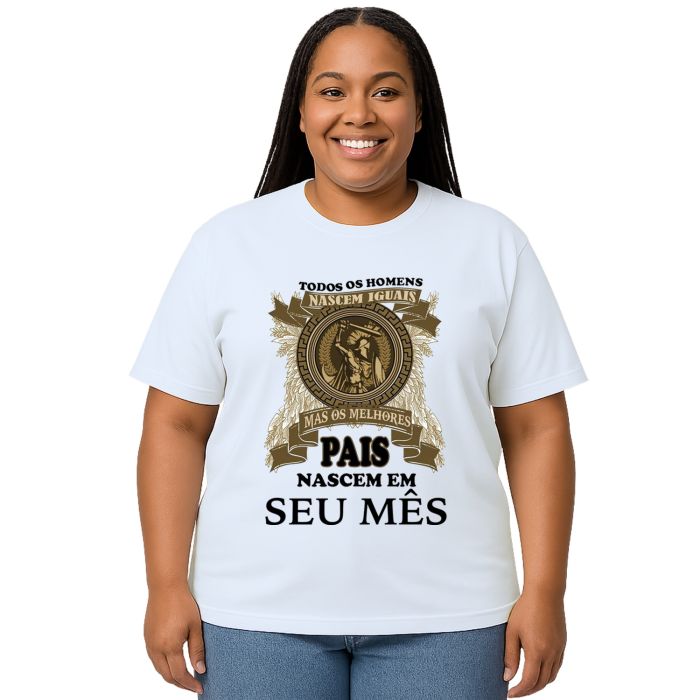 Camiseta Melhores Pais Nascem Em Personalizada