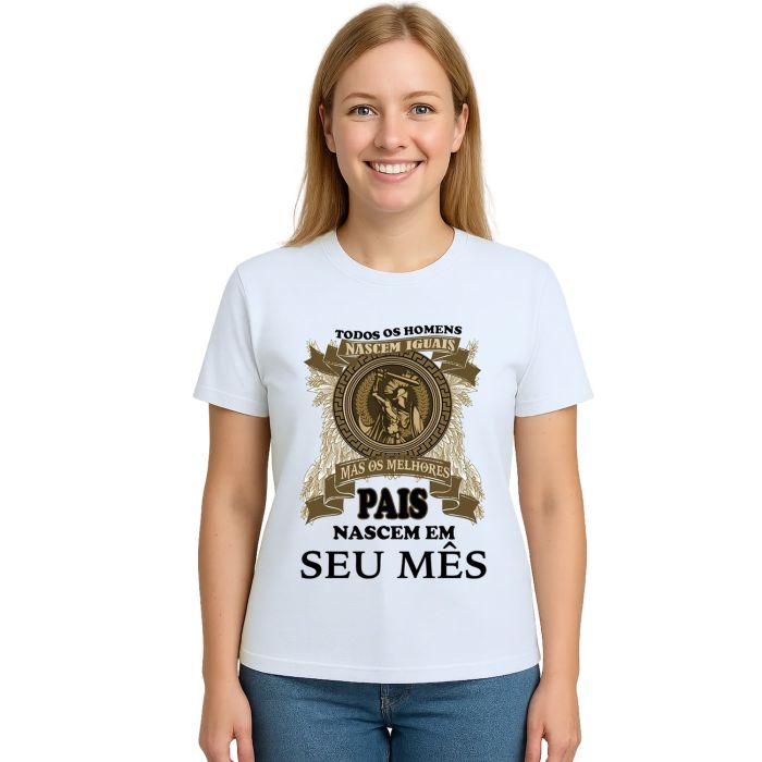 Camiseta Melhores Pais Nascem Em Personalizada