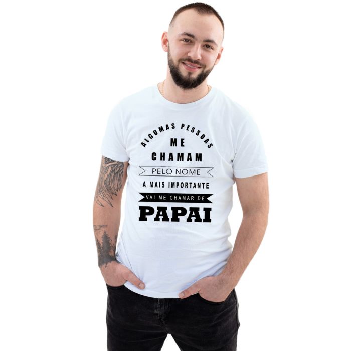 Camiseta Me Chamar De Papai Dia Dos Pais Personalizada