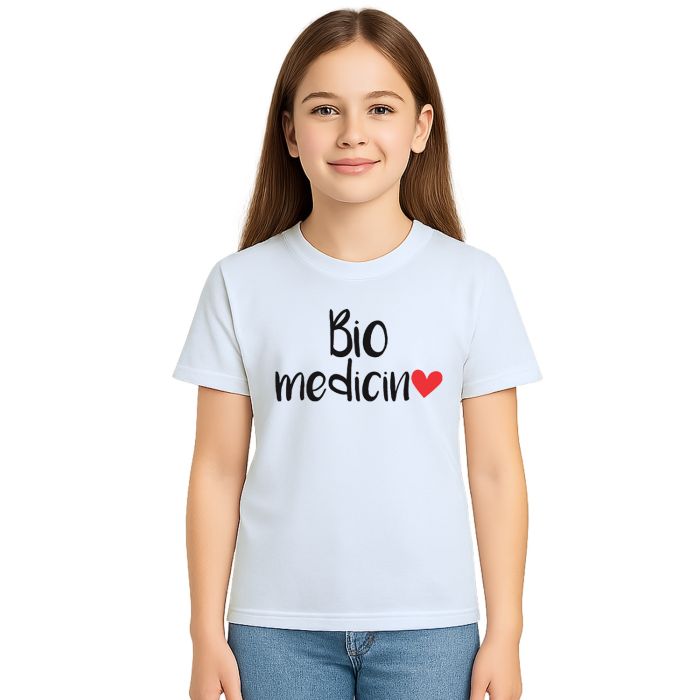 Camiseta Biomedicina Coração Universitária Personalizada