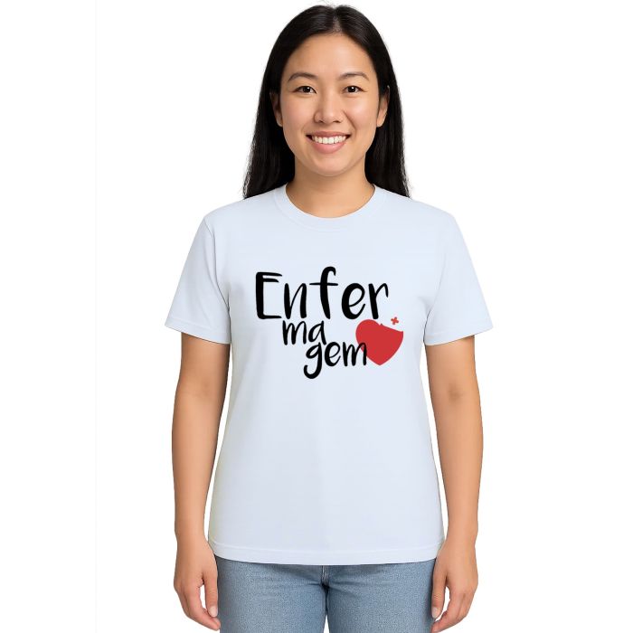 Camiseta Enfermagem Universitária Estampa Personalizada