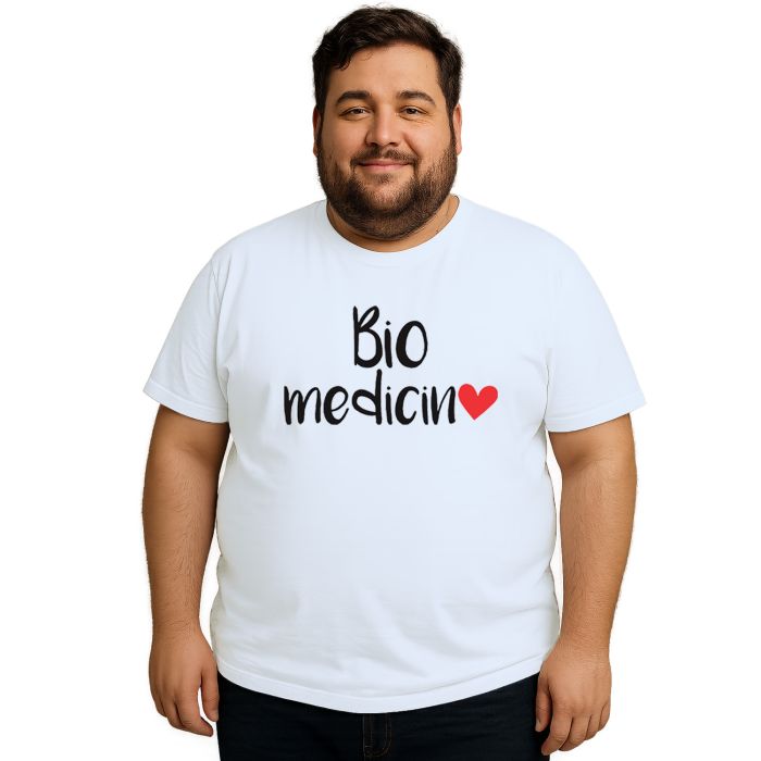 Camiseta Biomedicina Coração Universitária Personalizada