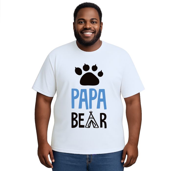 Camiseta Papai Urso Papa Bear Dia Dos Pais Personalizada